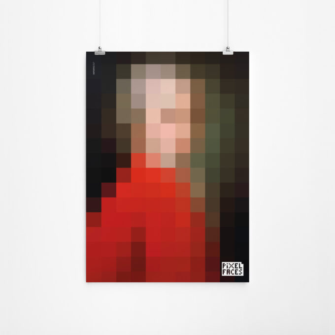 Poster Pixel Faces · imperfect  agenzia di comunicazione Torino